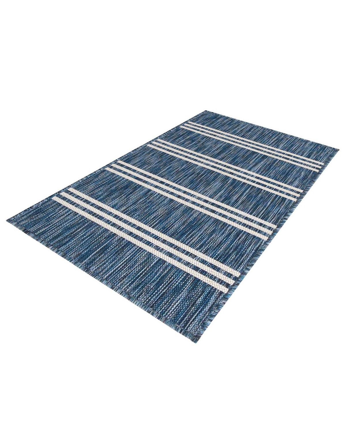 Rechteck Outdoor Teppich Tulum Outdoor in Blau von Hadorn™ - Lifestyle Image