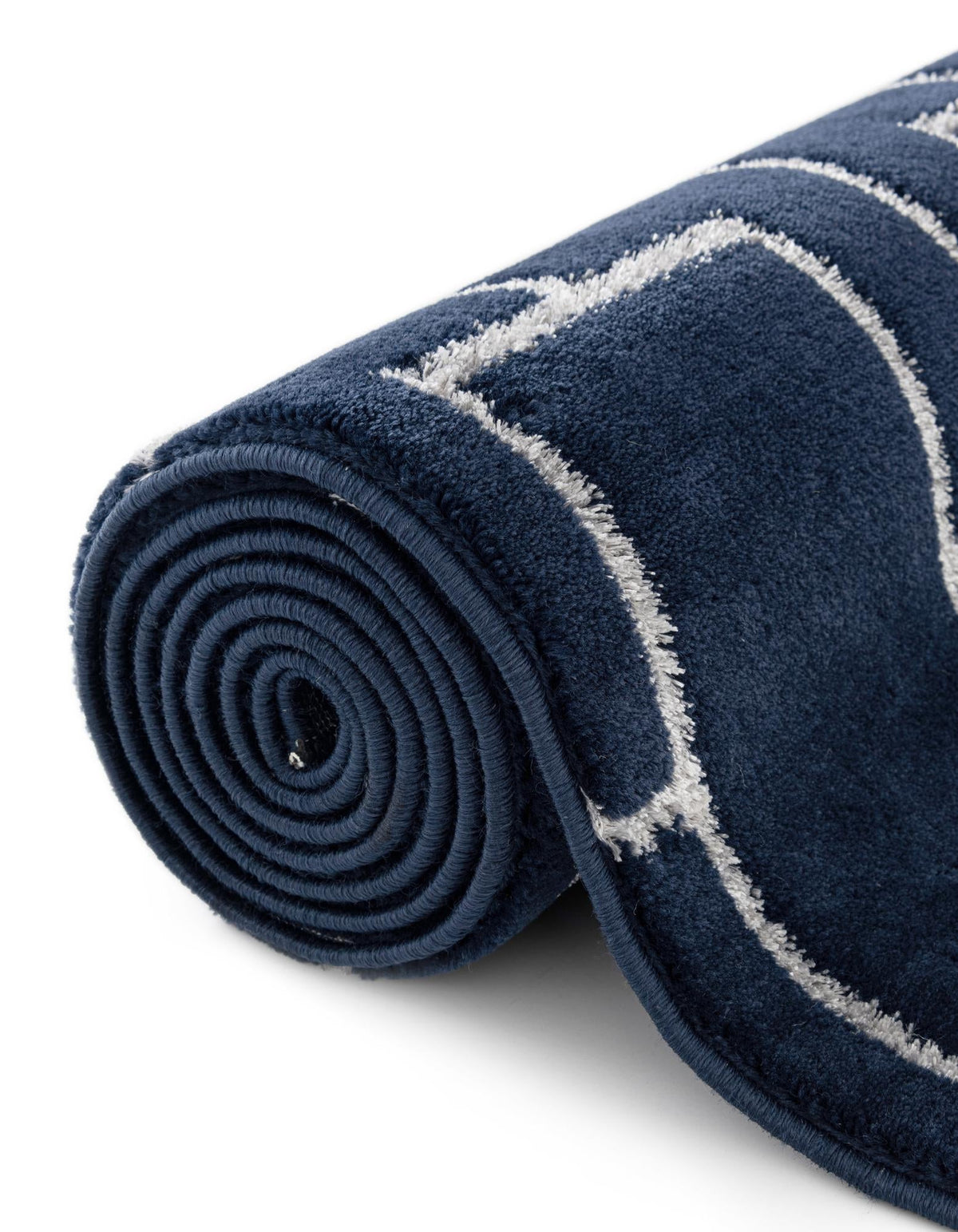 Quadratisch Teppich Marilyn Monroe™ Glam Trellis in Marineblaues Silber von Hadorn™ - Lifestyle Image