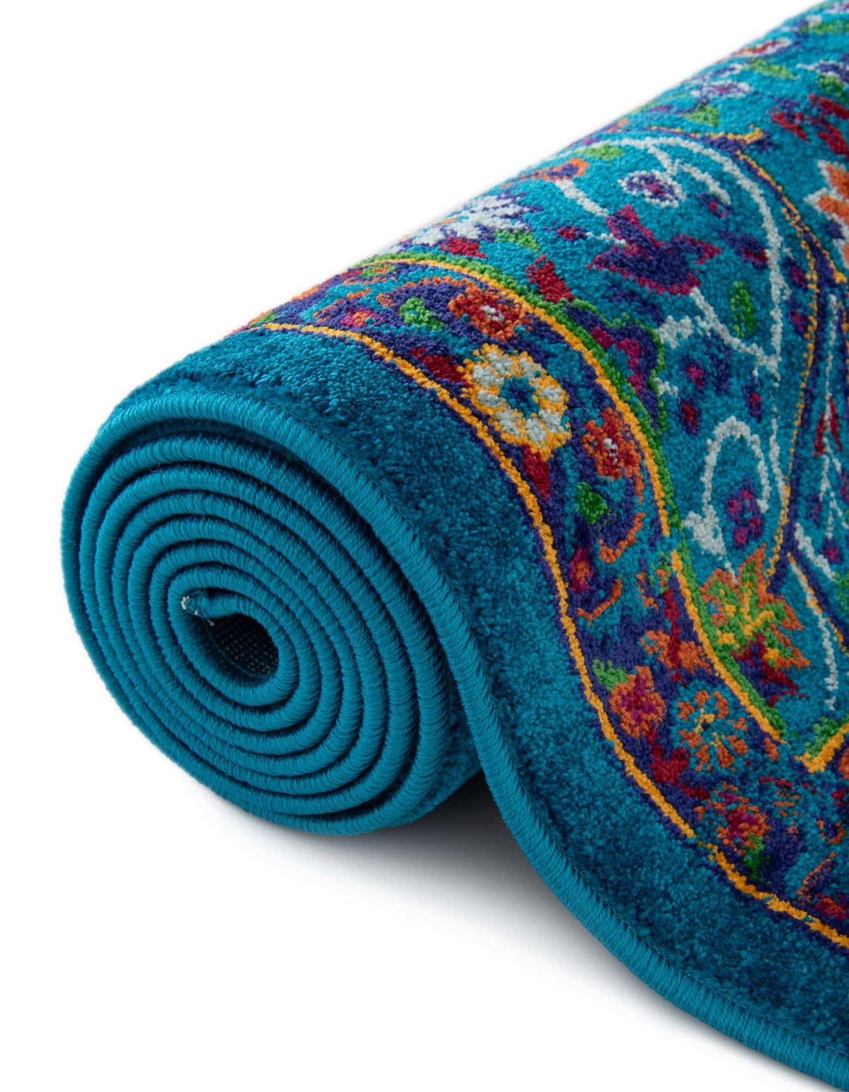 Rund Teppich Calypso in Marineblau von Hadorn™ - Lifestyle Image