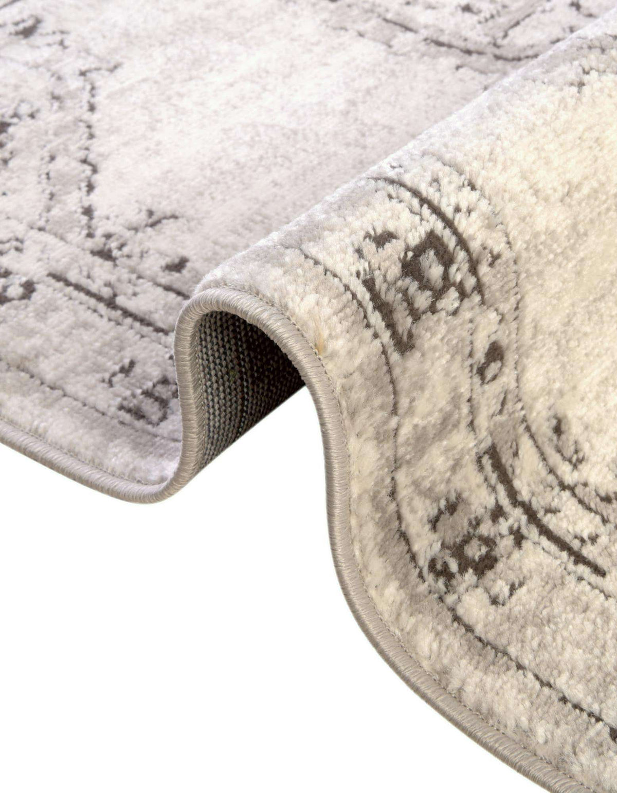 Rund Teppich Nyla in Elfenbein von Hadorn™ - Lifestyle Image