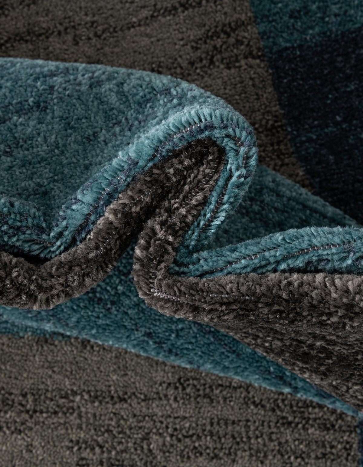Rund Teppich Harvest in Blaugrau von Hadorn™ - Lifestyle Image