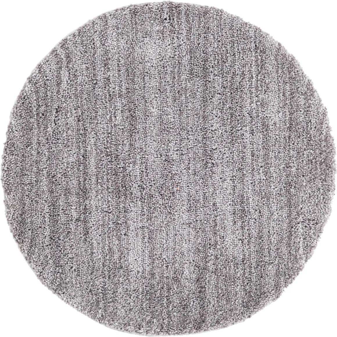 Rund Hochflorteppich Jill Zarin Shaggy Chic in Pfeffer Grau von Hadorn™ - Lifestyle Image
