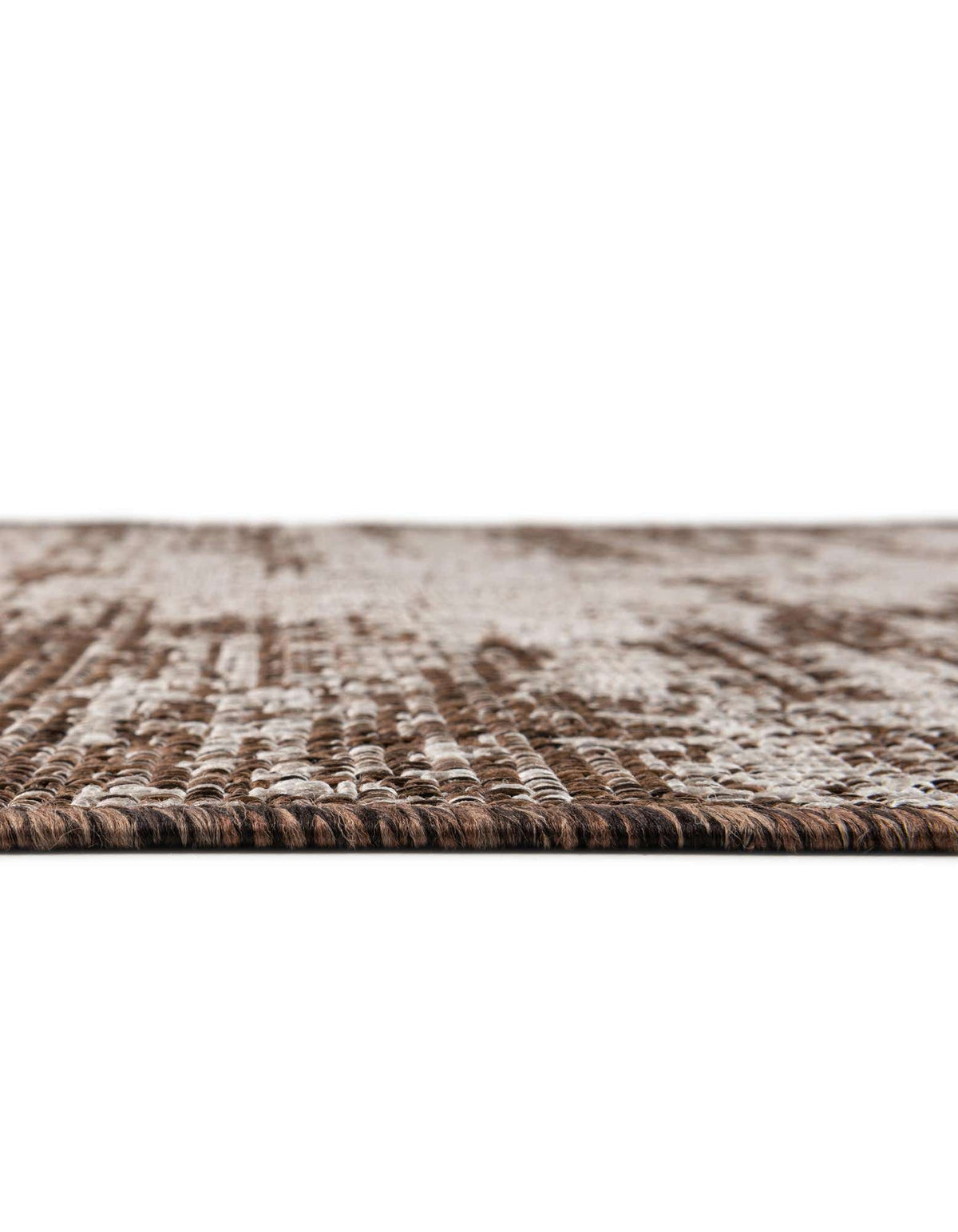 Rund Outdoor Teppich Tulum Outdoor in Braun von Hadorn™ - Lifestyle Image