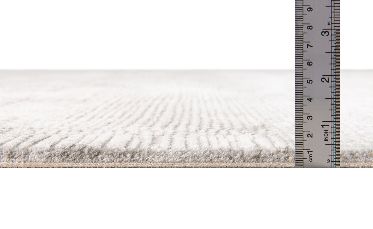 Quadratisch Teppich Davos Flawless in Grau von Hadorn™ - Lifestyle Image