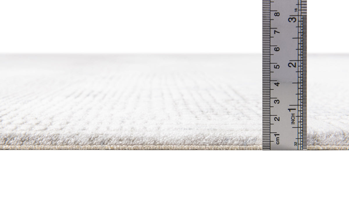 Quadratisch Teppich Davos Flawless in Blau von Hadorn™ - Lifestyle Image