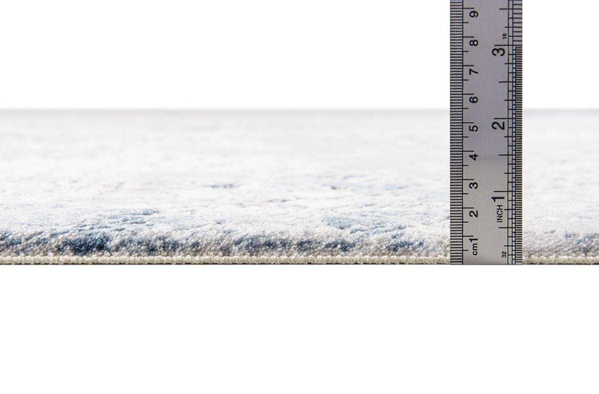 Rund Teppich Davos Magic in Blau von Hadorn™ - Lifestyle Image