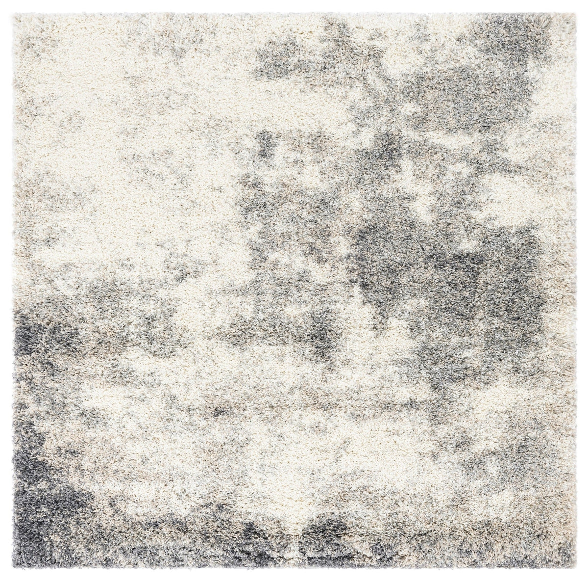 Quadratisch Teppich Lachen Haze in Kieselgrau von Hadorn™ - Lifestyle Image