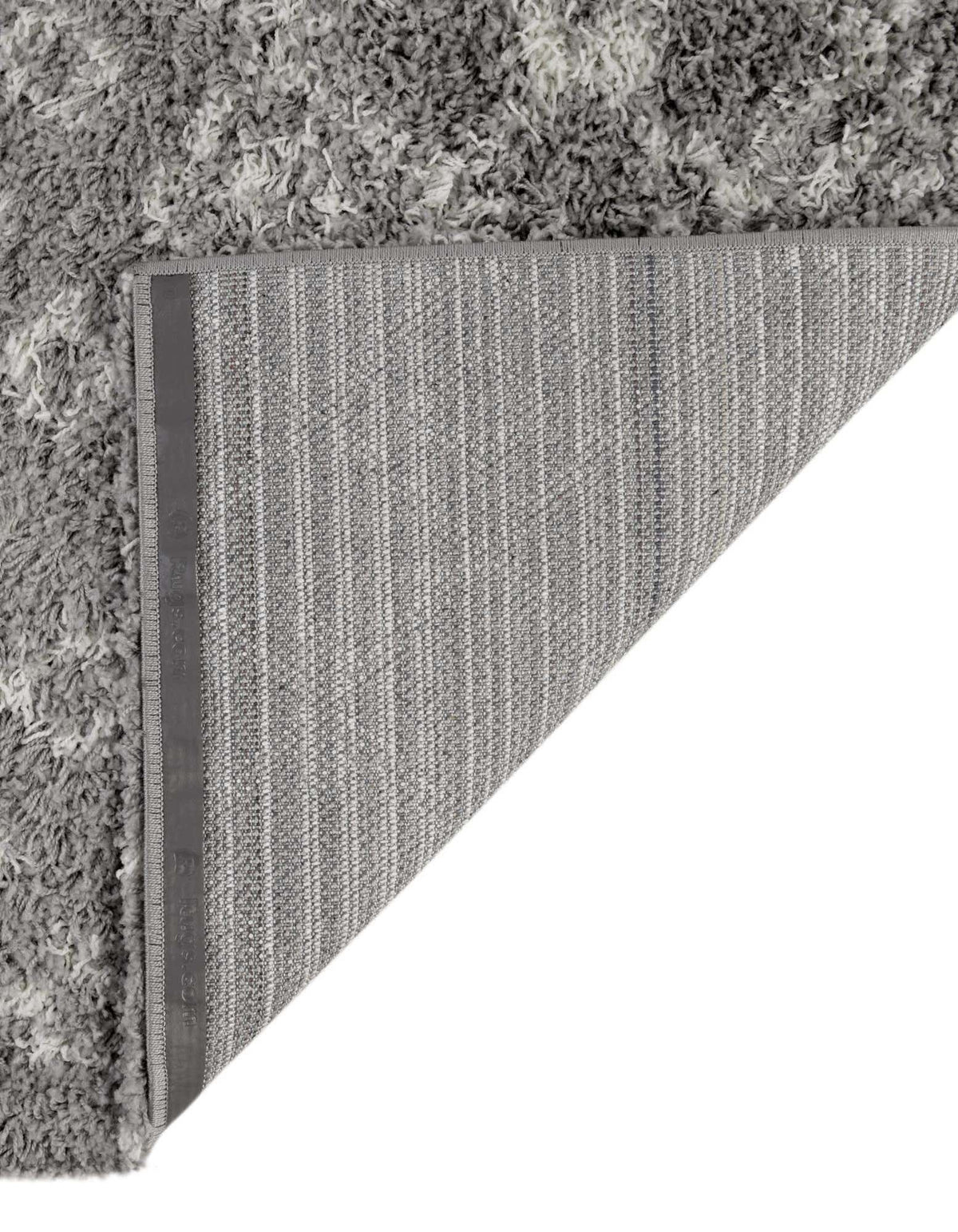 Quadratisch Hochflorteppich Moroccan Trellis Shag in Grau von Hadorn™ - Lifestyle Image