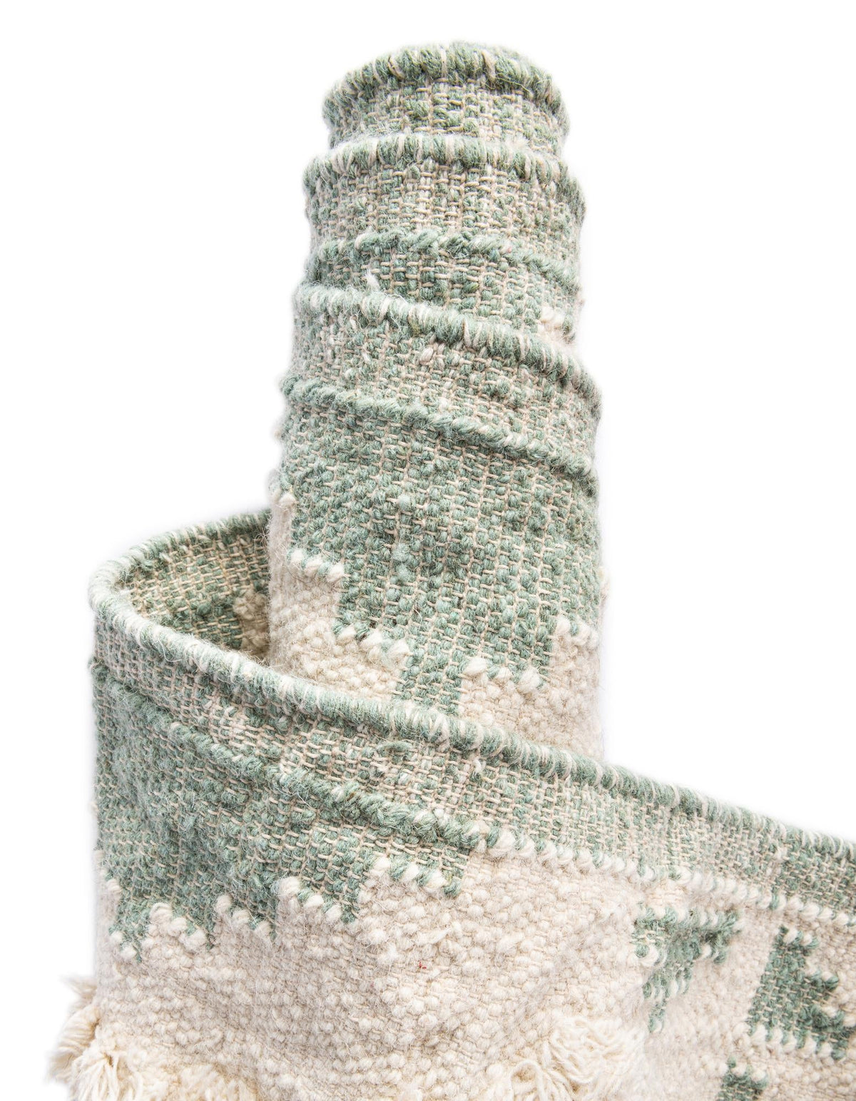 Läufer Handgeflochten Teppich Arizona in Aquamarin von Hadorn™ - Lifestyle Image