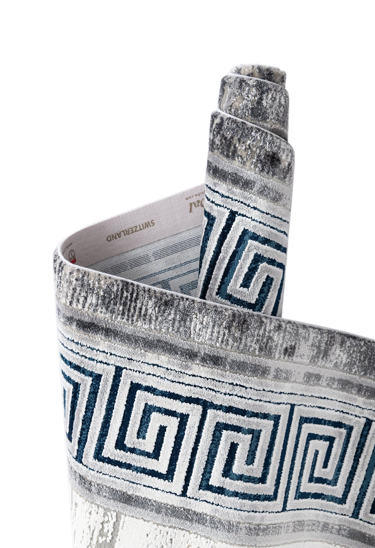 Rechteck Luxus Teppich Montreux in Hellgrau von Hadorn™ - Lifestyle Image