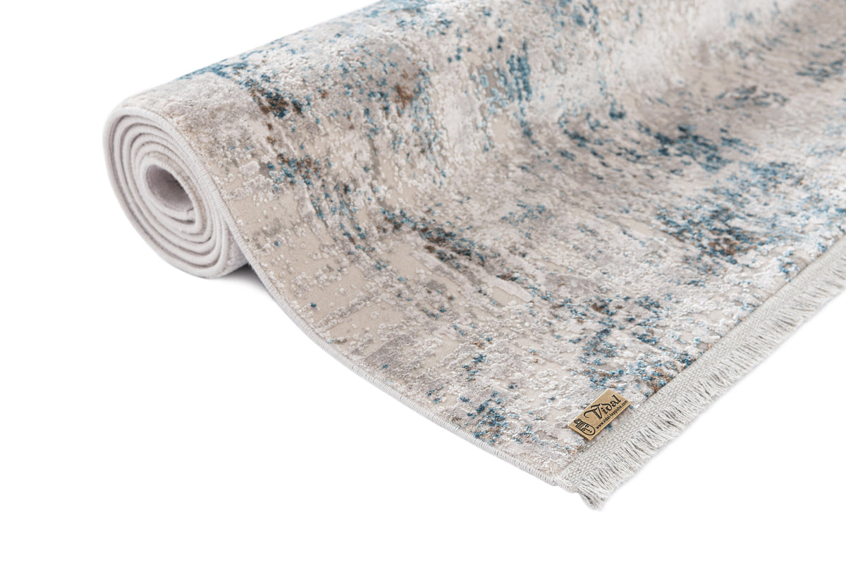 Rechteck Luxus Teppich Basel in Grau von Hadorn™ - Lifestyle Image