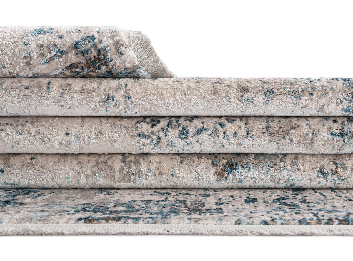 Rechteck Luxus Teppich Basel in Grau von Hadorn™ - Lifestyle Image