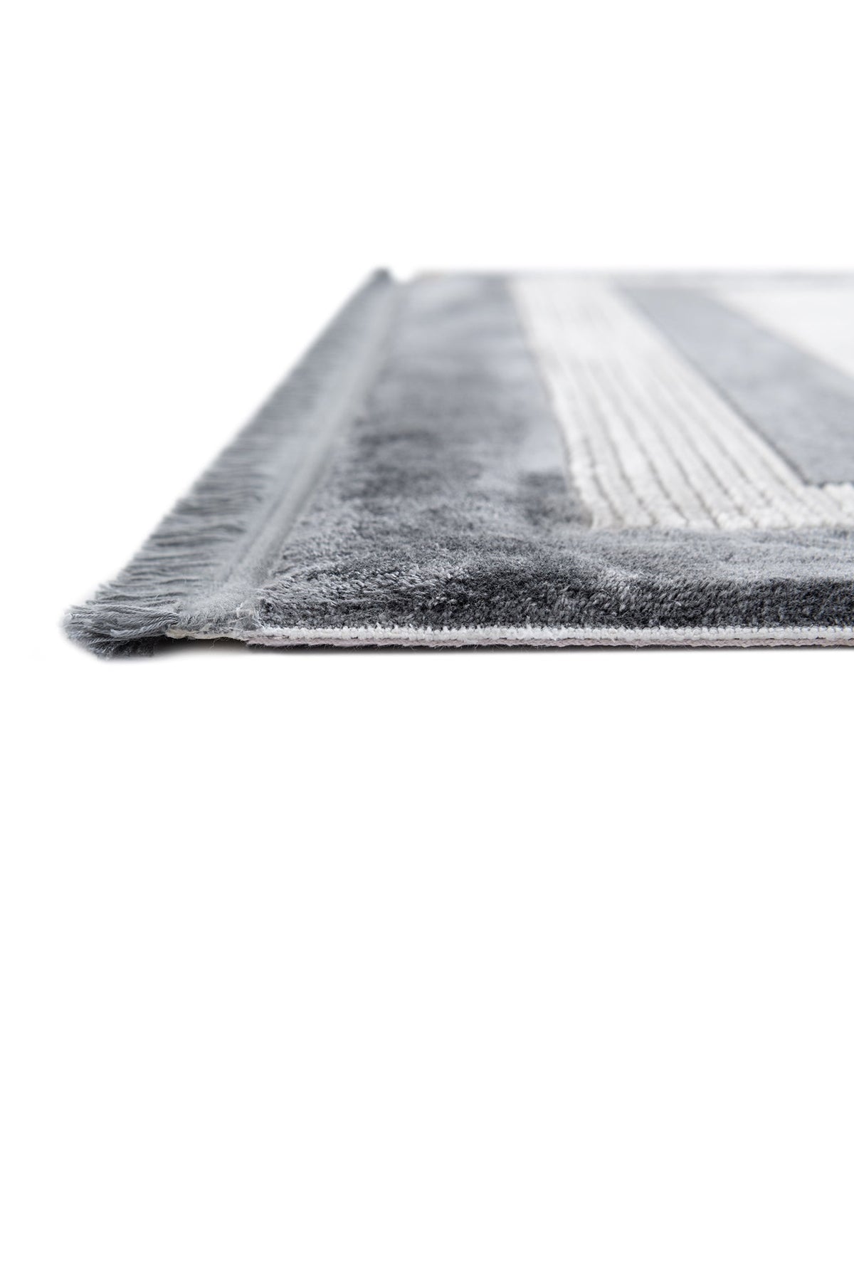 Rechteck Luxus Teppich Chiasso in Grau von Hadorn™ - Lifestyle Image