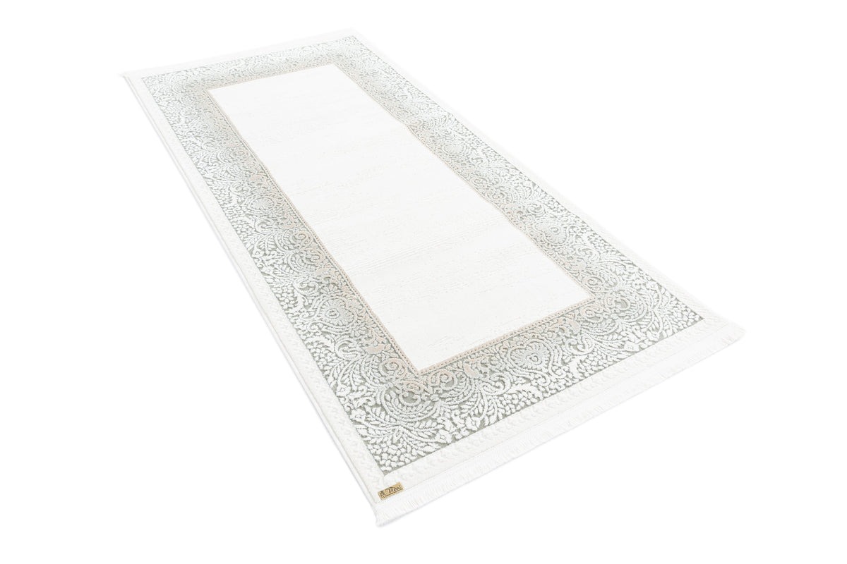 Rechteck Luxus Teppich Lausanne in Weiss von Hadorn™ - Lifestyle Image
