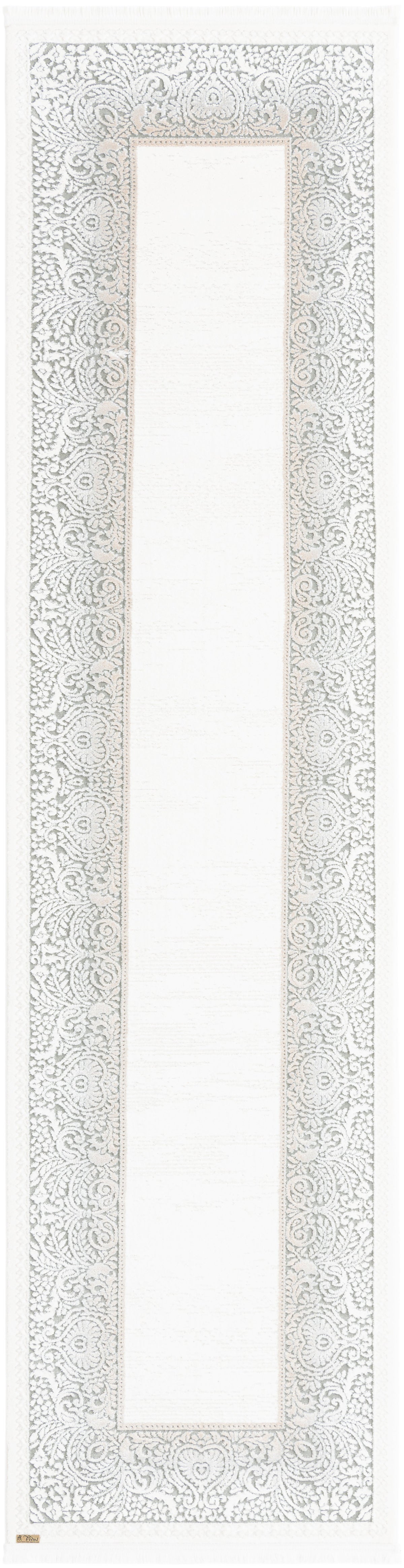 Rechteck Luxus Teppich Lausanne in Weiss von Hadorn™ - Lifestyle Image