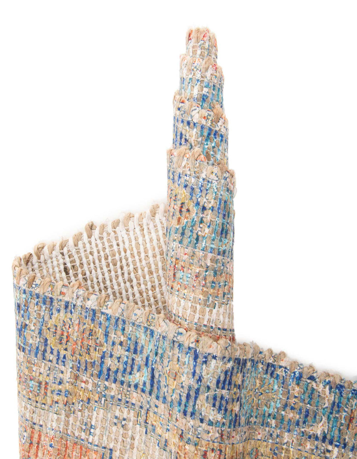 Rechteck Handgeflochten Teppich Chenille Jute in Natürlich von Hadorn™ - Lifestyle Image