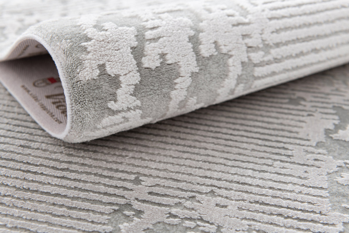 Rechteck Luxus Teppich Chiasso in Grau von Hadorn™ - Lifestyle Image