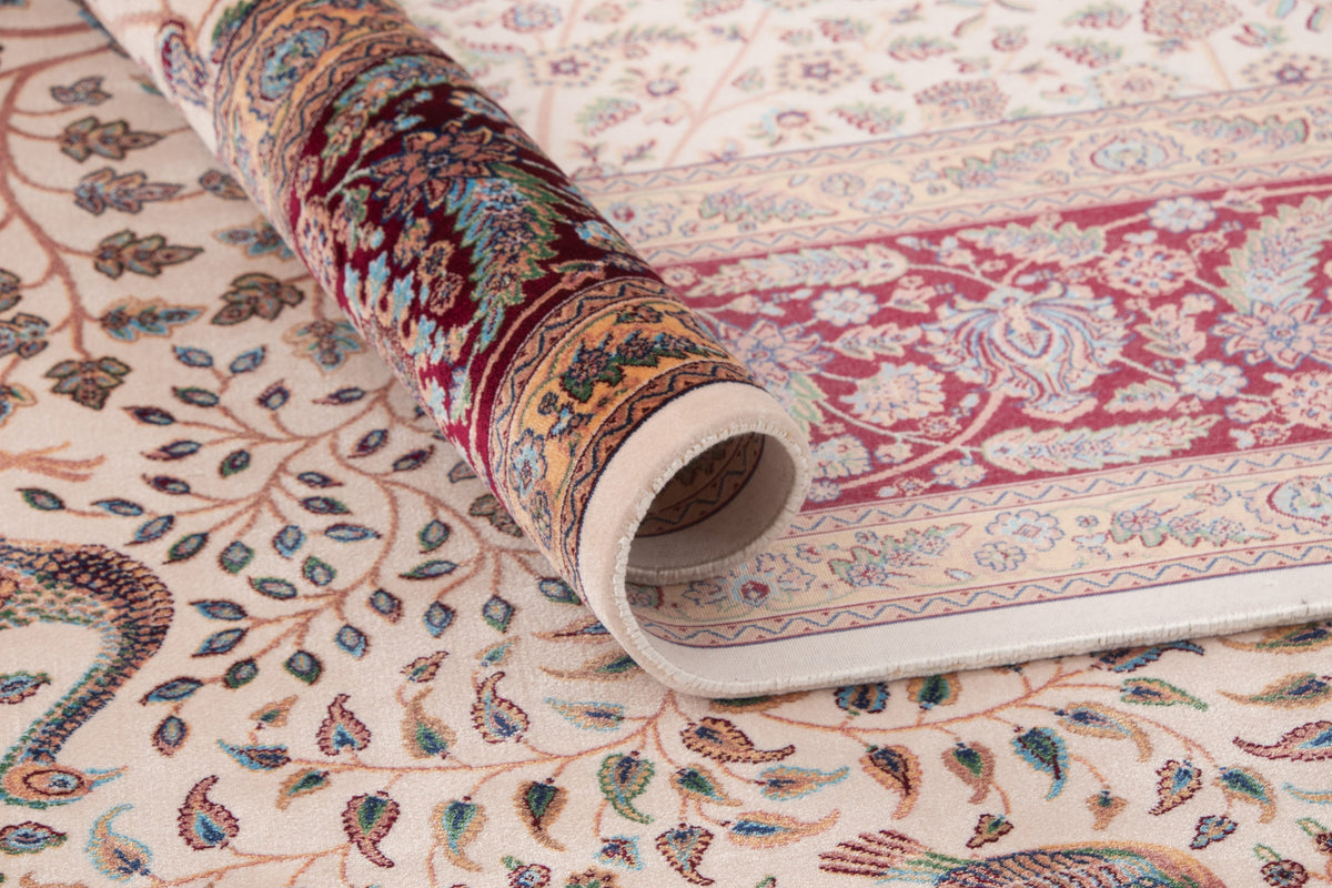Rund Teppich Kalopsia Ravi in Braun von Hadorn™ - Lifestyle Image