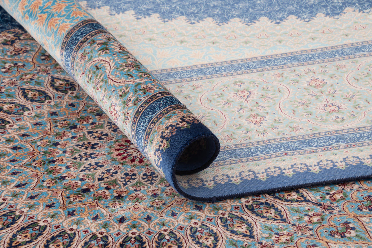 Rechteck Teppich Kalopsia Malaquita in Blau von Hadorn™ - Lifestyle Image