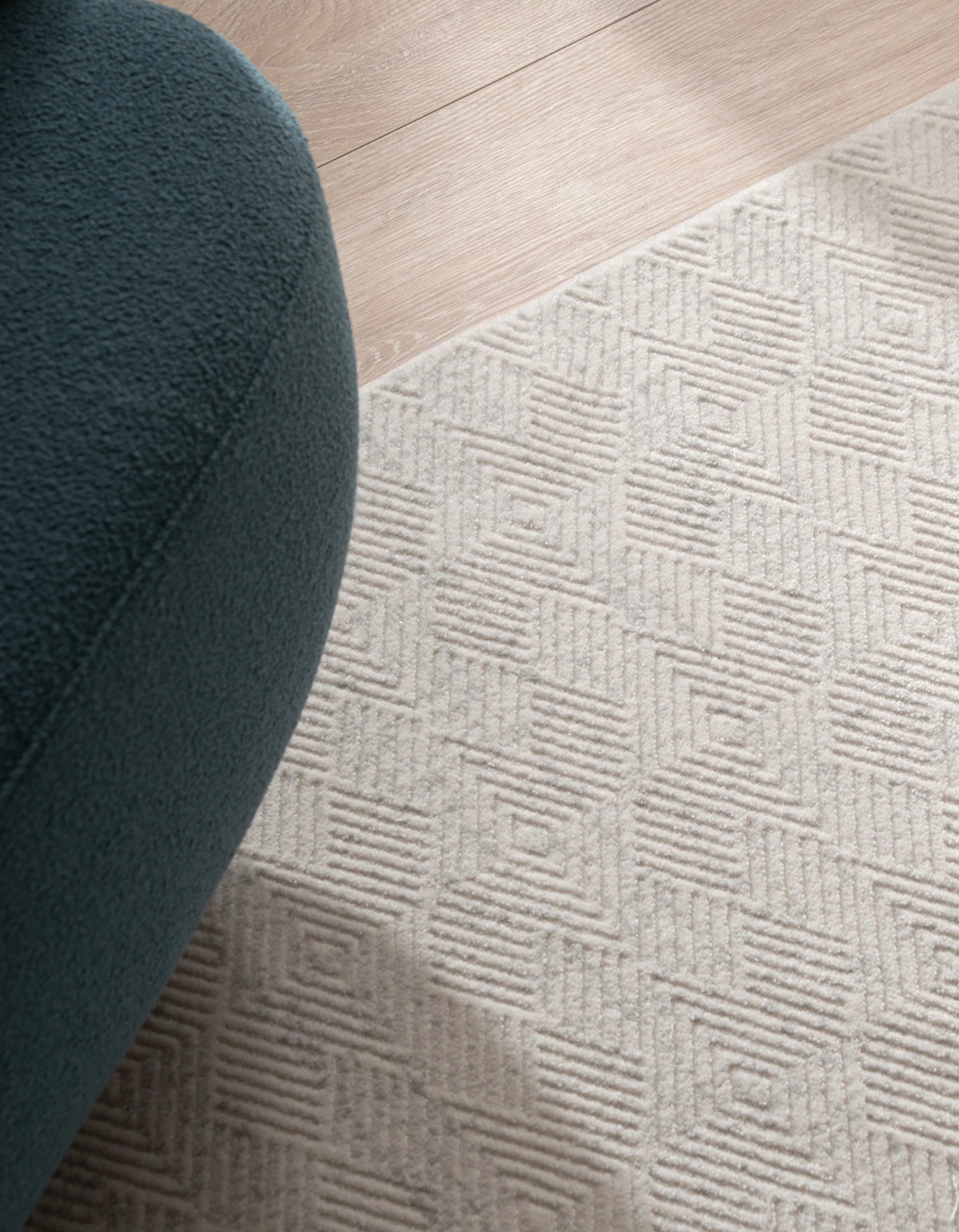 Rechteck Teppich Davos Cilia in Grau von Hadorn™ - Lifestyle Image