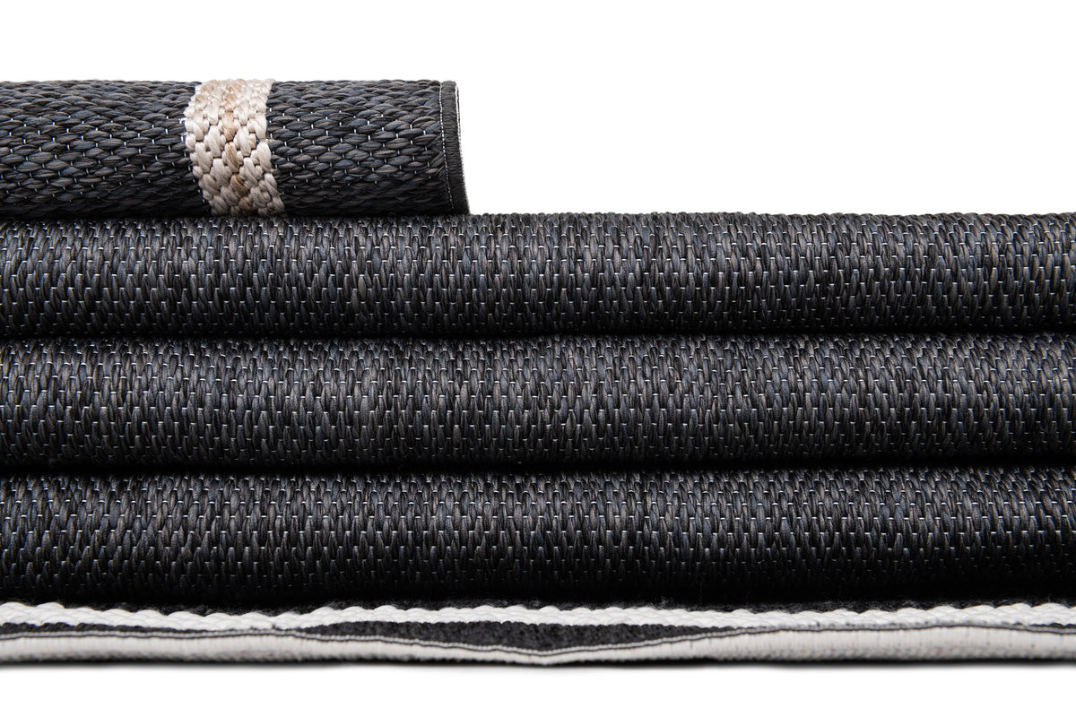 Rechteck Teppich Juniper Boho in Anthrazit von Hadorn™ - Lifestyle Image