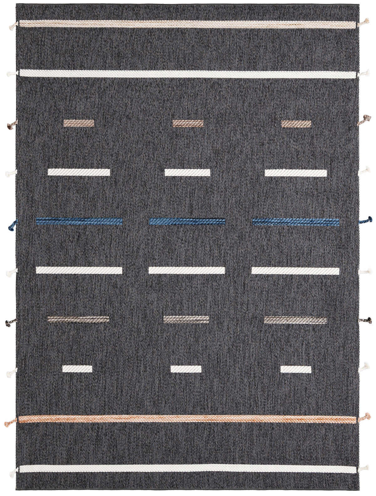 Rechteck Teppich Juniper Boho in Anthrazit von Hadorn™ - Lifestyle Image