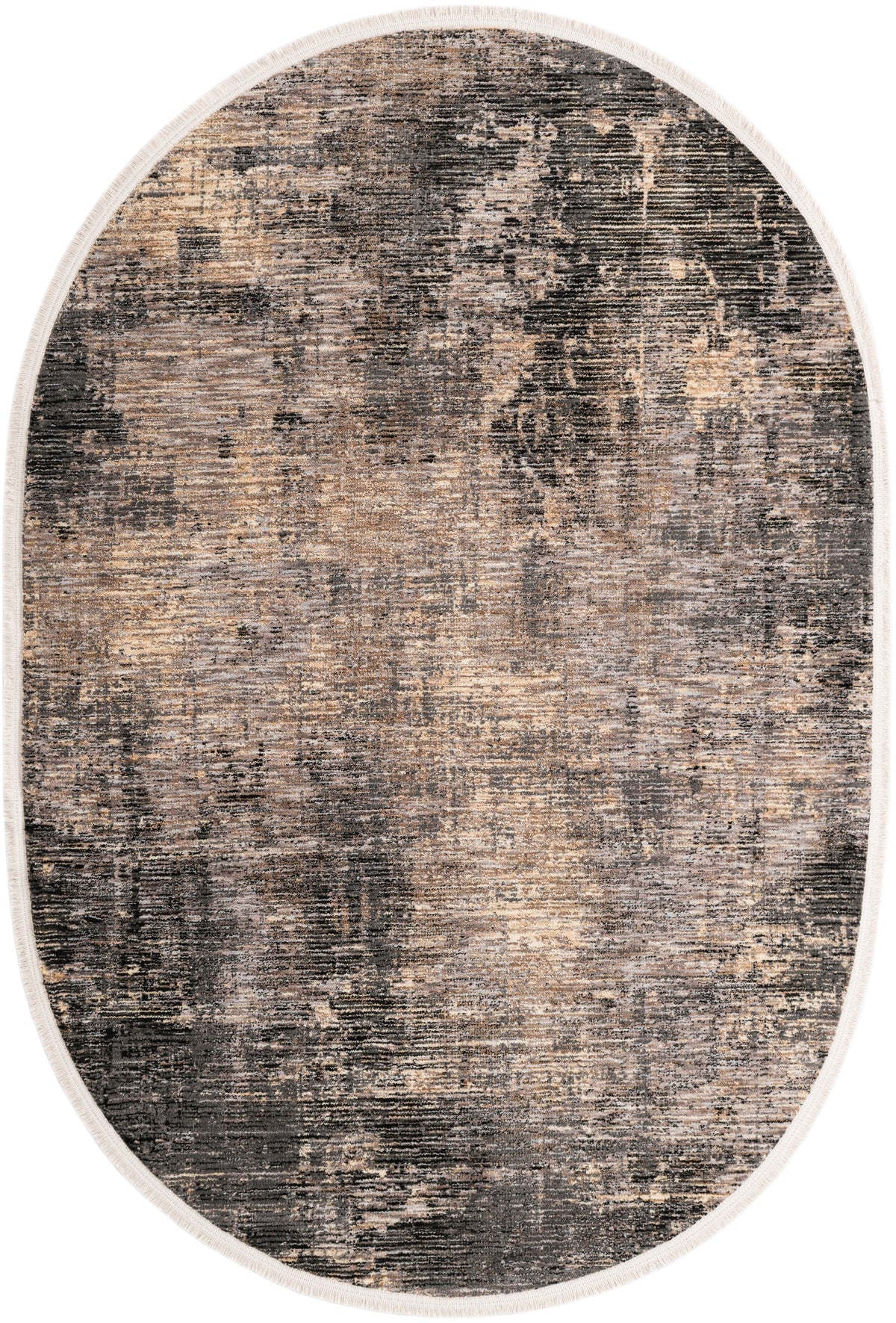 Oval Teppich Zora Modern in Grau von Hadorn™ - Lifestyle Image