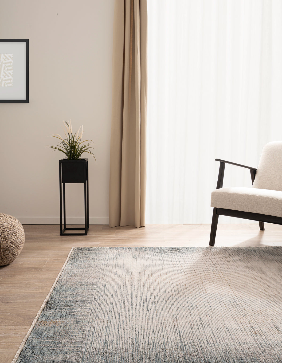 Rechteck Teppich Zora Blege in Blau von Hadorn™ - Lifestyle Image