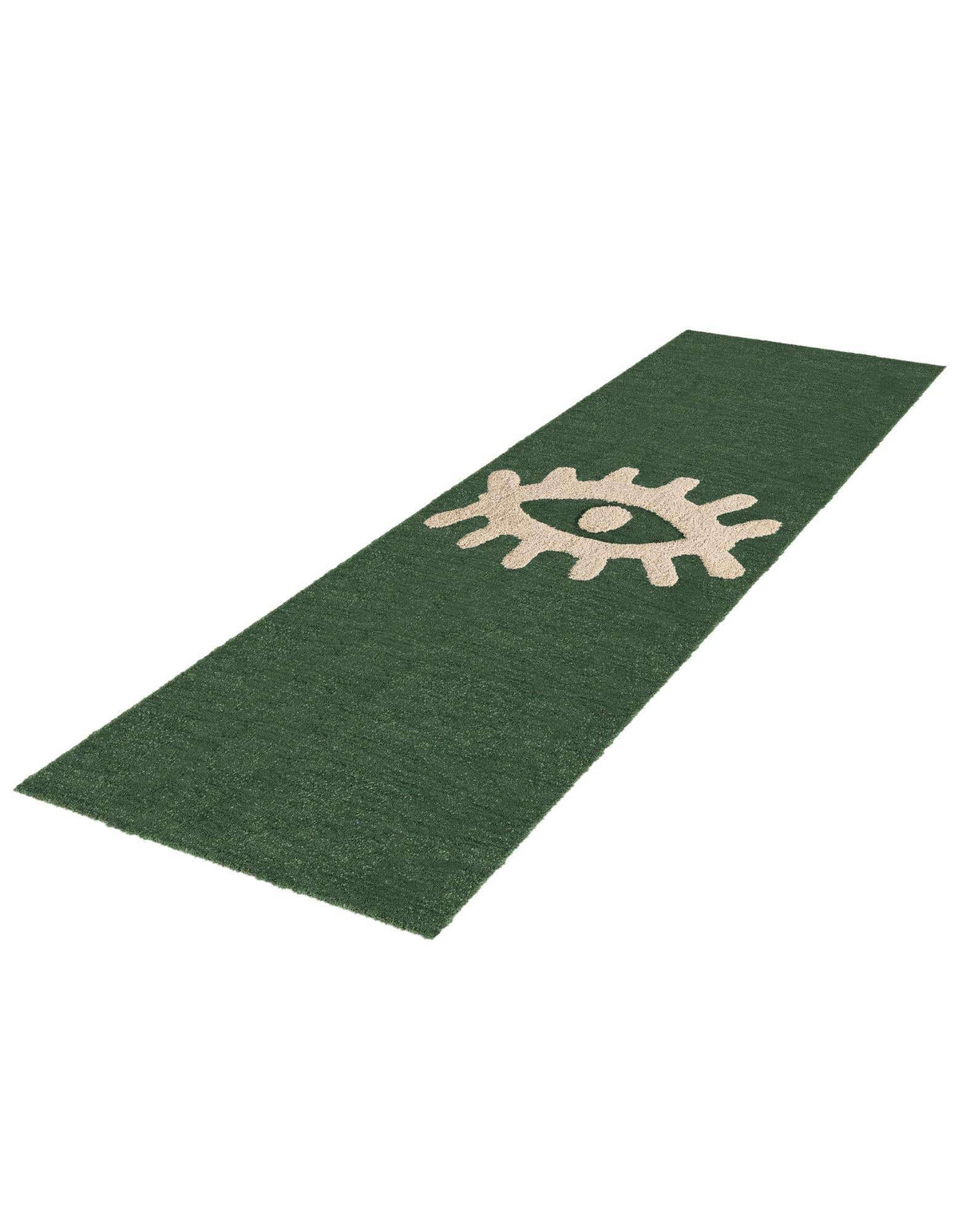Läufer Teppich AI Handgetuftet in Grün von Hadorn™ - Lifestyle Image