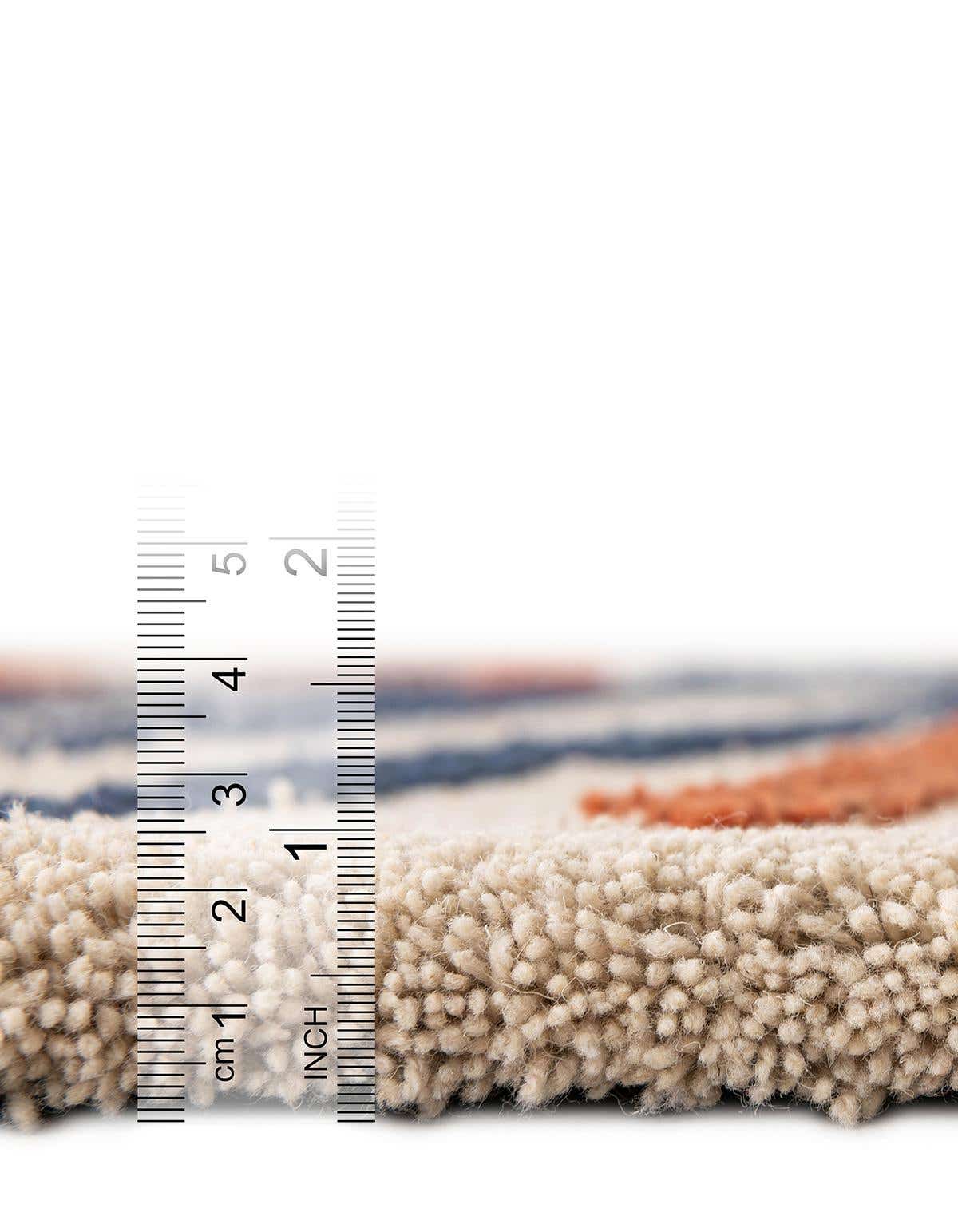 Quadratisch Teppich AI Handgetuftet in Elfenbein von Hadorn™ - Lifestyle Image