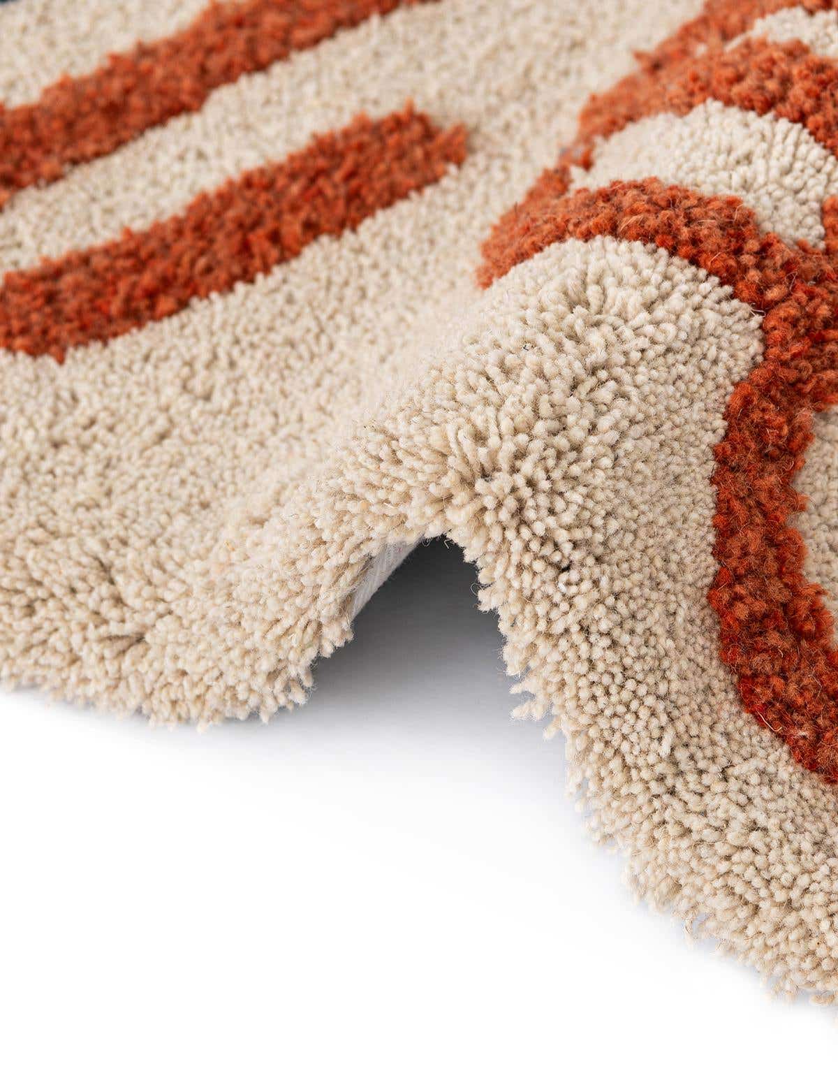 Quadratisch Teppich AI Handgetuftet in Elfenbein von Hadorn™ - Lifestyle Image