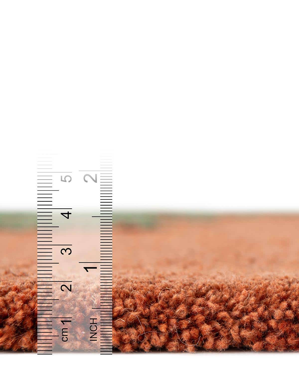 Rechteck Teppich AI Handgetuftet in Orange und Grün von Hadorn™ - Lifestyle Image