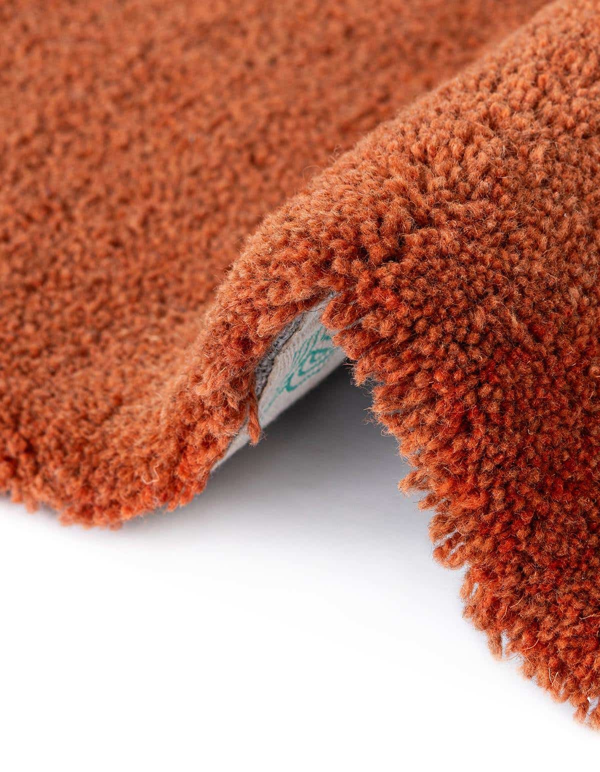 Rechteck Teppich AI Handgetuftet in Orange und Grün von Hadorn™ - Lifestyle Image