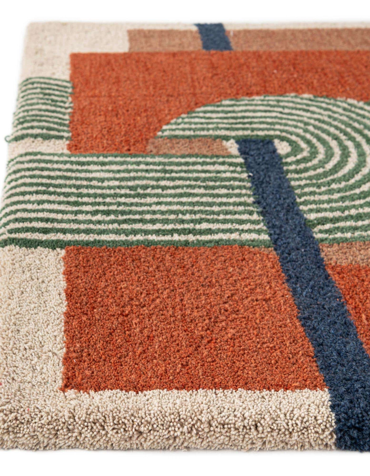 Rechteck Teppich AI Handgetuftet in Orange von Hadorn™ - Lifestyle Image