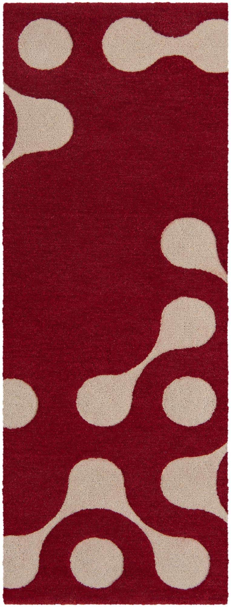 Läufer Teppich AI Handgetuftet in Rot von Hadorn™ - Lifestyle Image