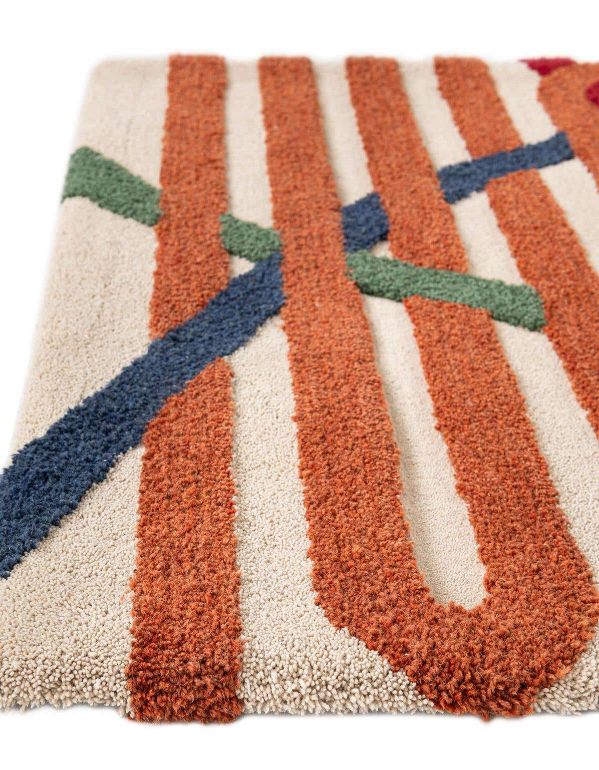 Rechteck Teppich AI Handgetuftet in Elfenbein von Hadorn™ - Lifestyle Image