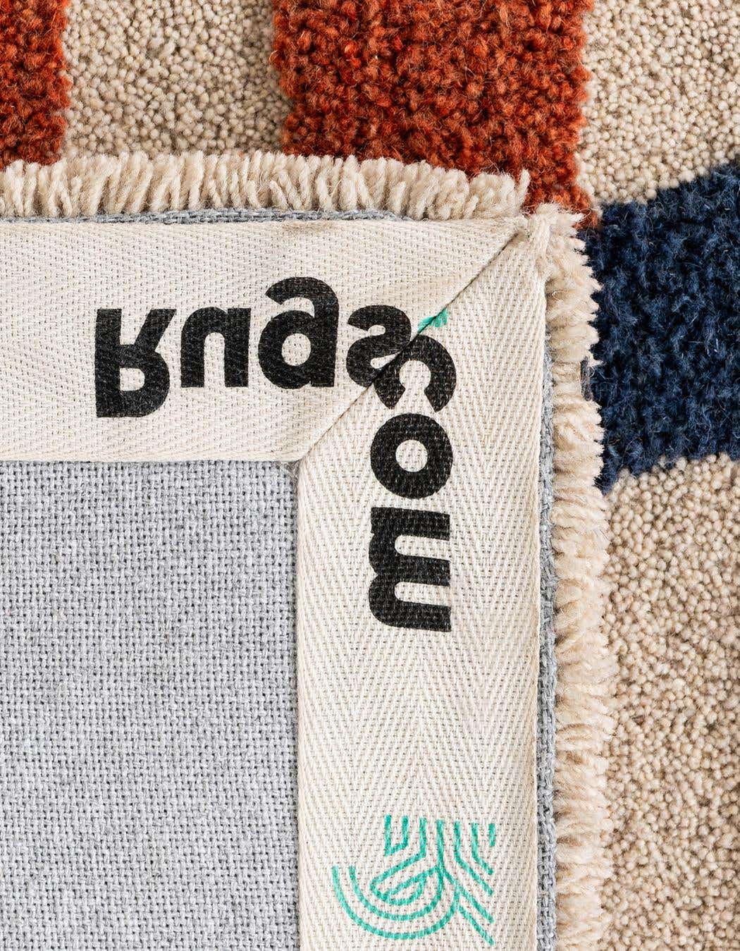 Quadratisch Teppich AI Handgetuftet in Elfenbein von Hadorn™ - Lifestyle Image