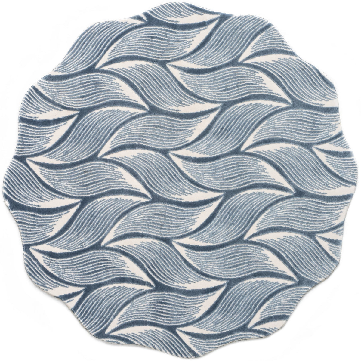 Rund Teppich Royal Nature in Blau von Hadorn™ - Lifestyle Image