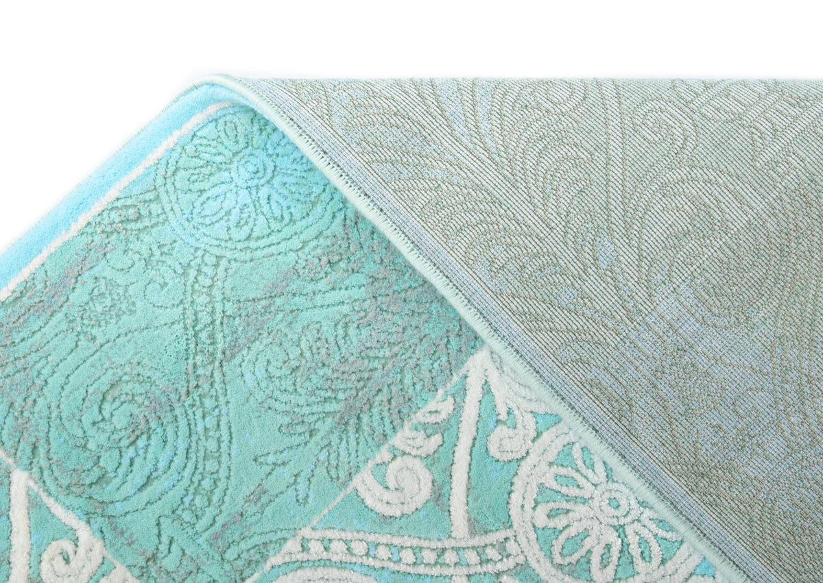 Rechteck Teppich Royal Phoenix in Blau von Hadorn™ - Lifestyle Image