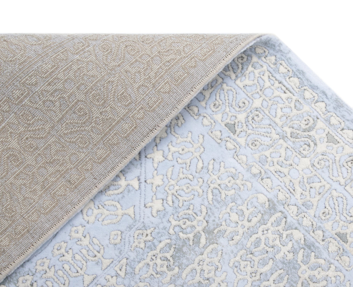 Läufer Teppich Royal Jam in Hellblau von Hadorn™ - Lifestyle Image