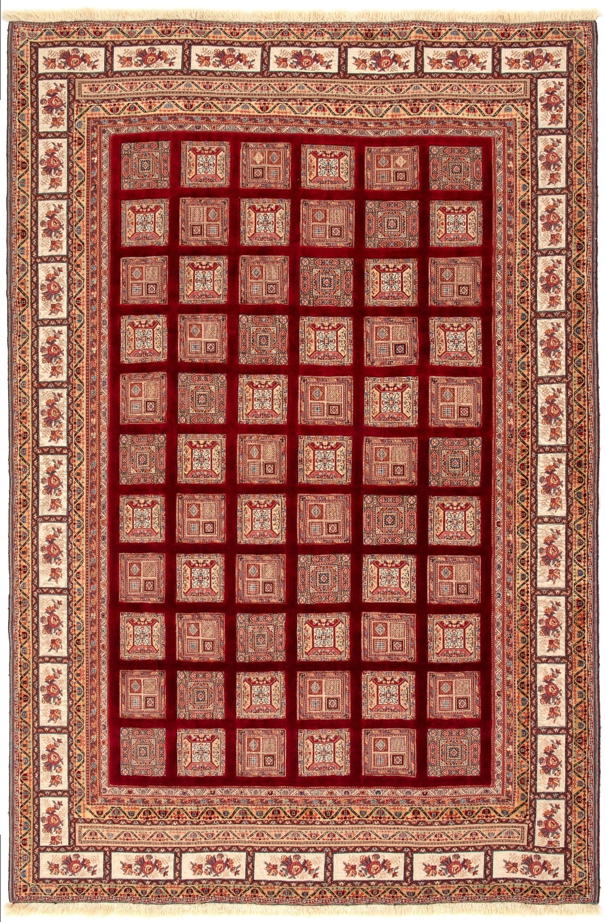 Wolle Persien Teppich Soumak Kelim in Rot von Hadorn™ - Lifestyle Image