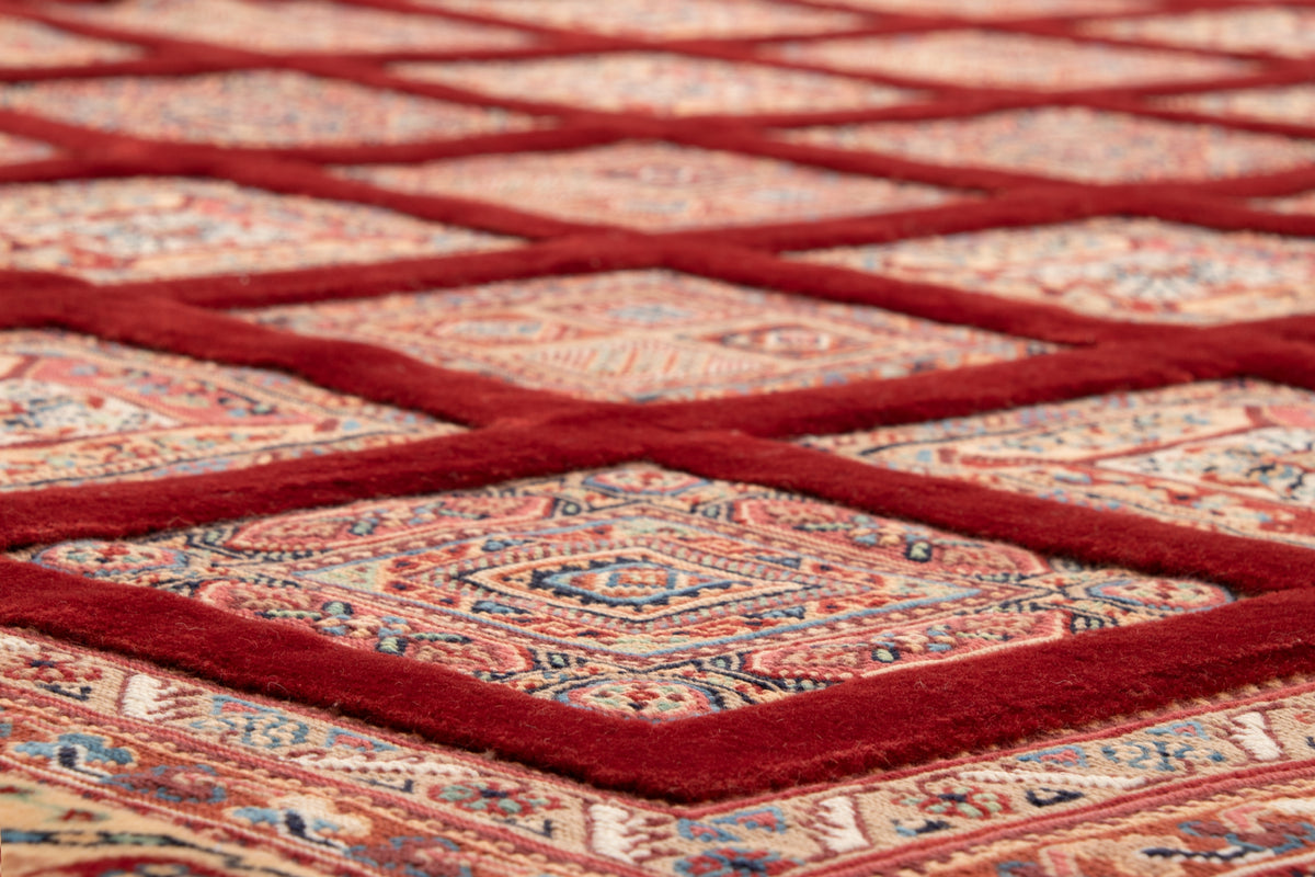 Wolle Persien Teppich Soumak Kelim in Rot von Hadorn™ - Lifestyle Image