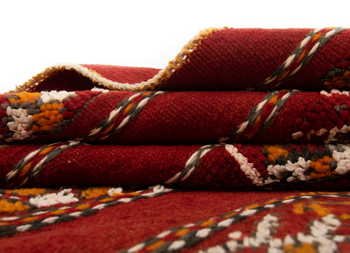 Wolle Teppich Zemour Kelim in Gelb von Hadorn™ - Lifestyle Image