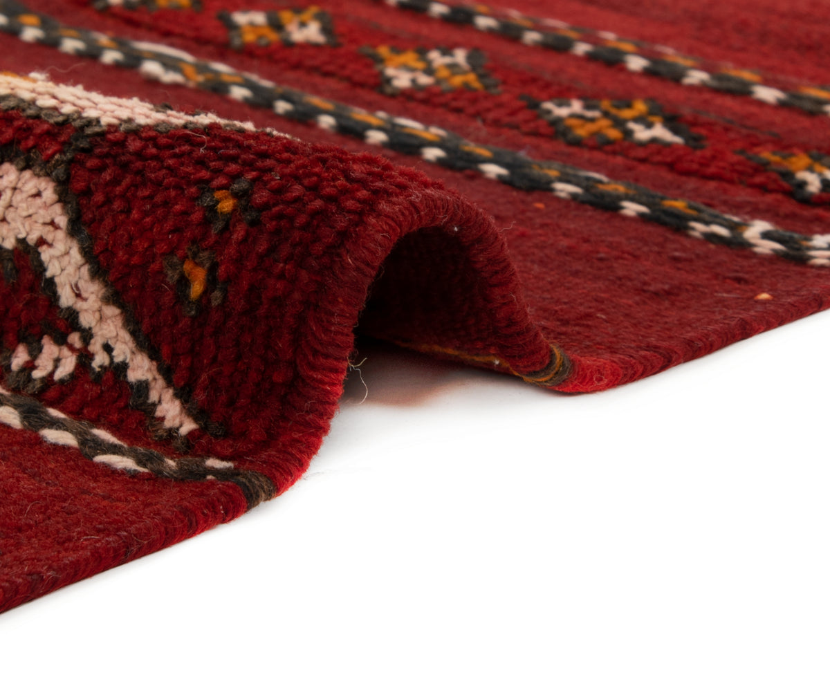 Wolle Teppich Zemour Kelim in Gelb von Hadorn™ - Lifestyle Image