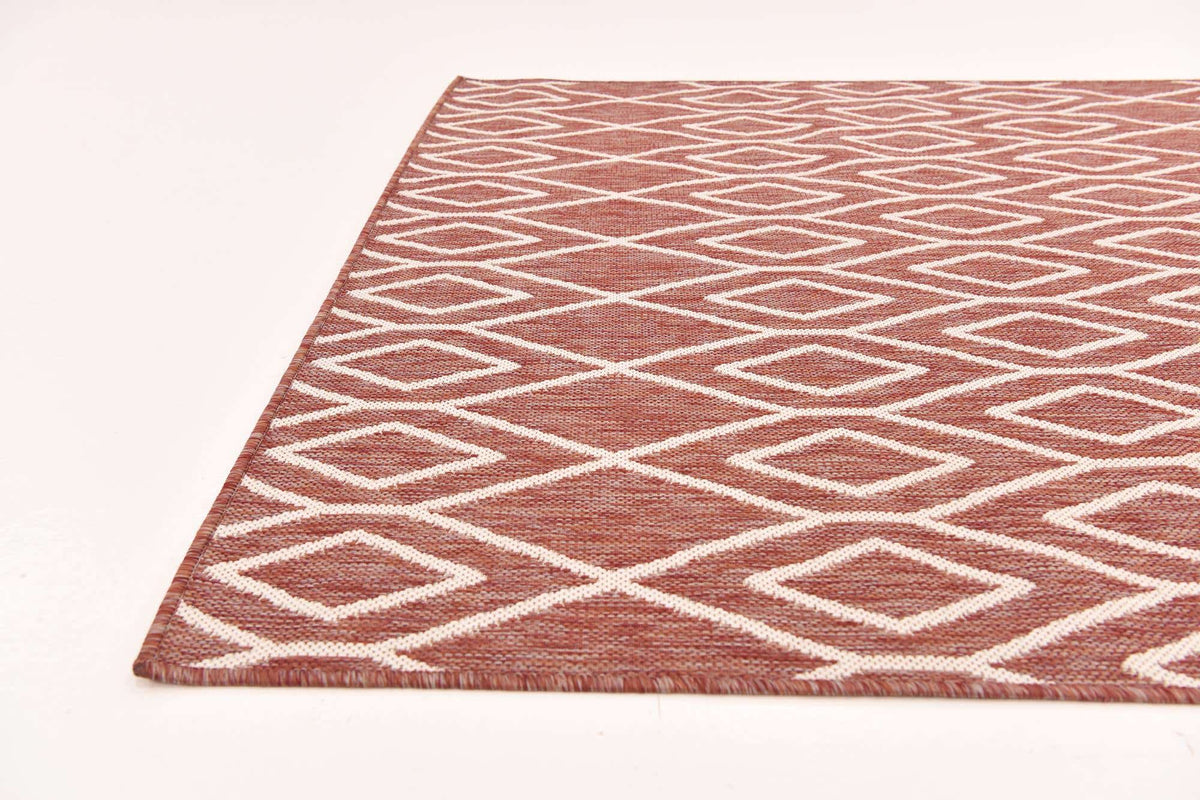 Rechteck Outdoor Teppich Outdoor Modern in Rot von Hadorn™ - Lifestyle Image