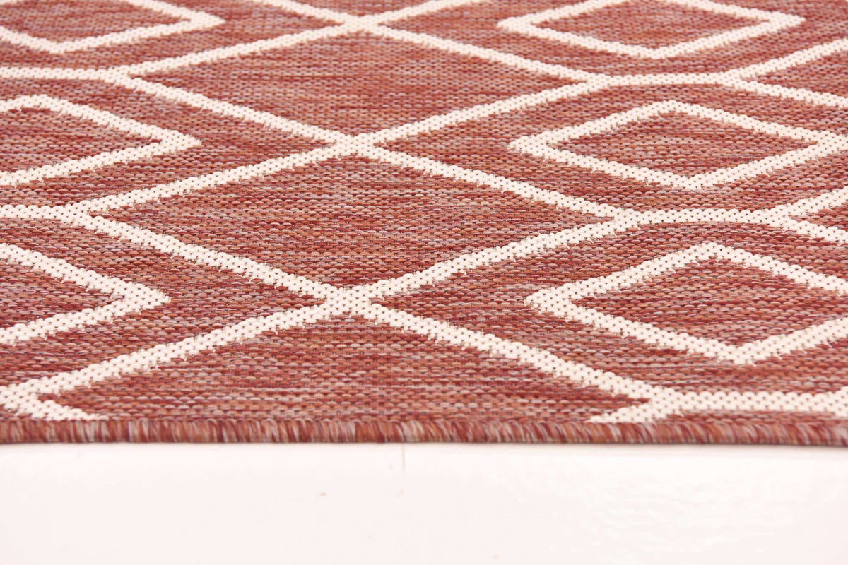 Rechteck Outdoor Teppich Outdoor Modern in Rot von Hadorn™ - Lifestyle Image