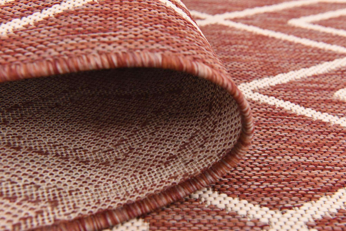 Rechteck Outdoor Teppich Outdoor Modern in Rot von Hadorn™ - Lifestyle Image