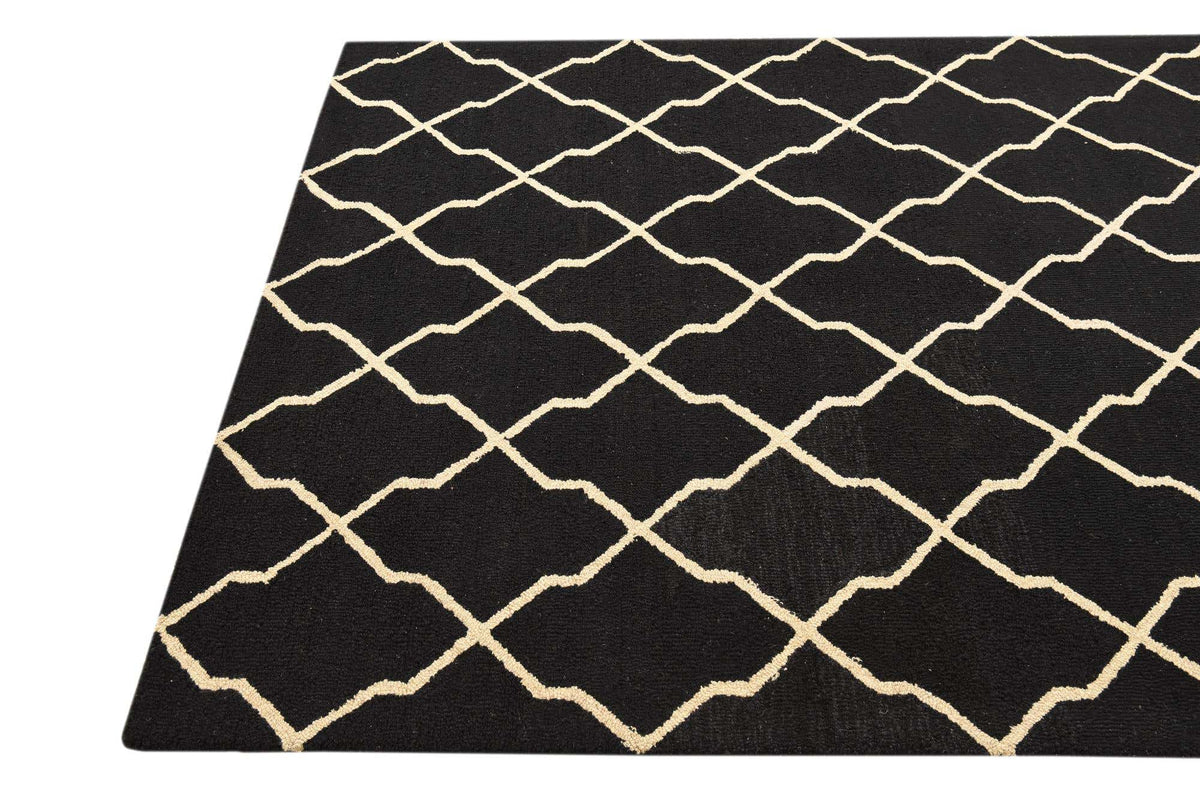 Rechteck Teppich Luna in Schwarz und Weiss von Hadorn™ - Lifestyle Image