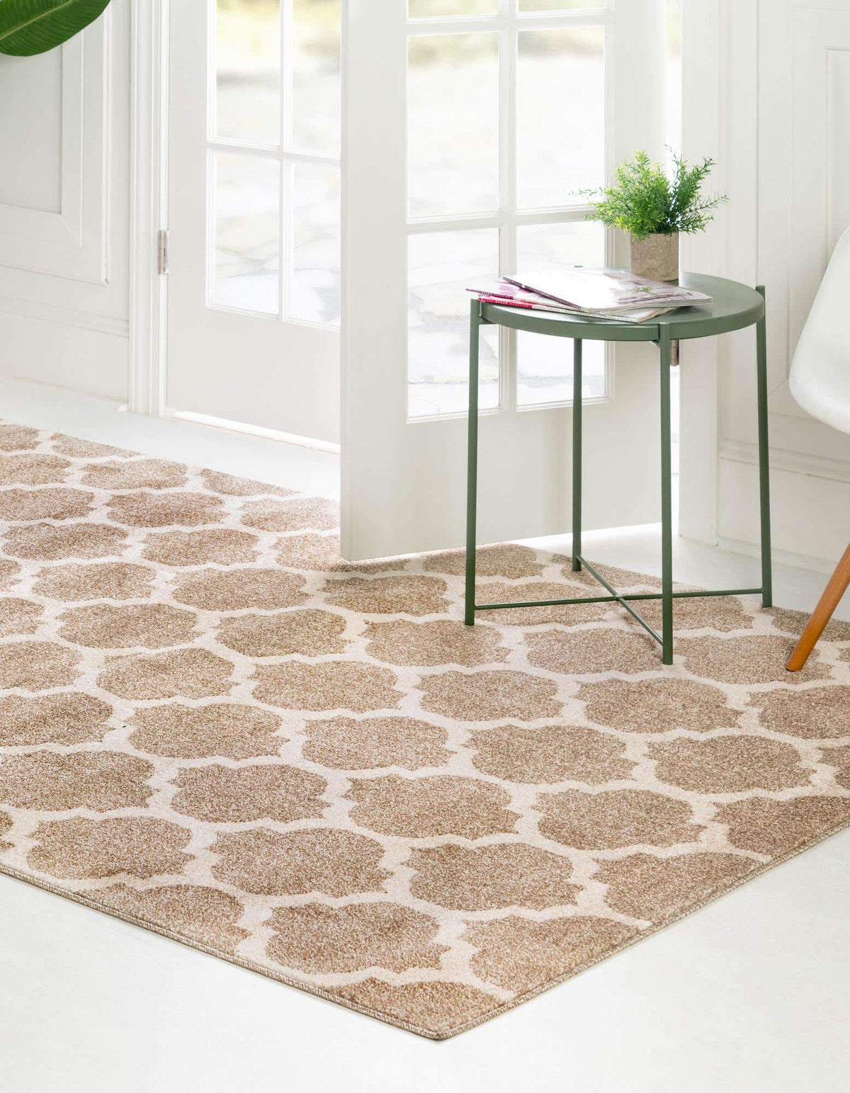 Rechteck Teppich Trellis in Hellbraun von Hadorn™ - Lifestyle Image