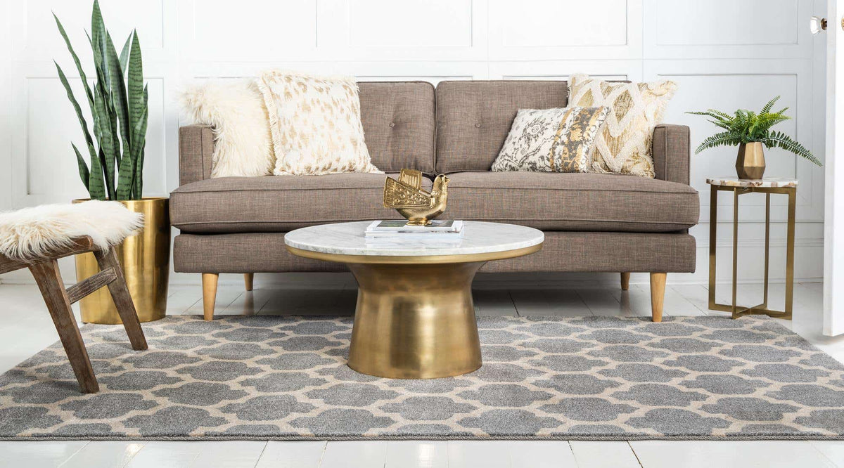 Rechteck Teppich Glitter in Hellgrau von Hadorn™ - Lifestyle Image